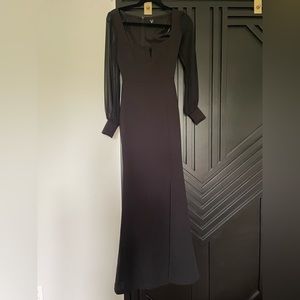 Windsor Veronica Front Slip Crepe Formal dress